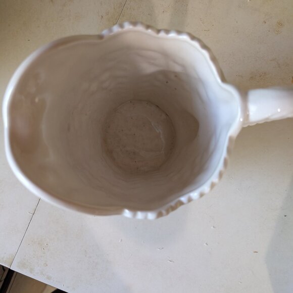 🔥FINAL PRICE DROP🔥White Ceramic Pitcher - Picture 2 of 2